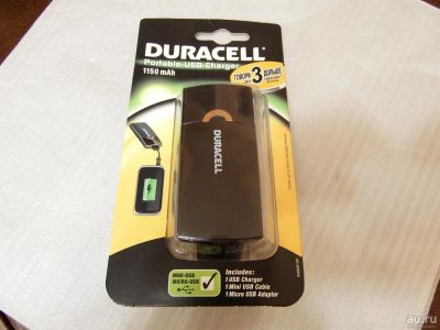 Лот: 9089409. Фото: 1. Зарядное устройство USB duracell... Зарядные устройства, блоки питания для бытовой техники