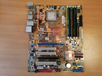 Лот: 19856991. Фото: 1. Комплект CPU Q9500/MB Asus P5K... Комплекты запчастей