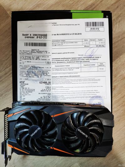 Лот: 13213801. Фото: 1. Gigabyte GeForce GTX 1060 6Gb. Видеокарты