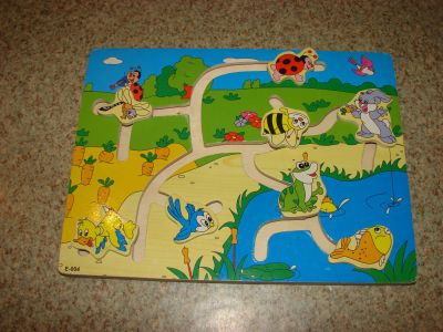 Лот: 4031490. Фото: 1. лабиринт бродилка (дерево). Развивающие