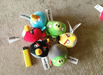 Лот: 8558877. Фото: 1. Angry Birds мягкая игрушка - брелок... Мягкие