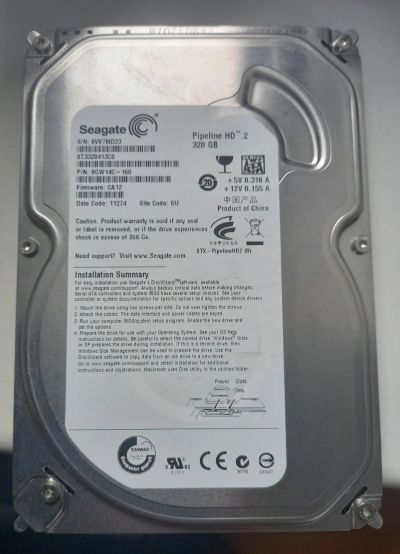 Лот: 17506772. Фото: 1. Жесткий диск 3.5" 320Gb. Жёсткие диски (HDD)