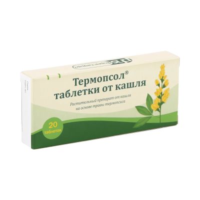 Лот: 25538351. Фото: 1. Термопсол таблетки от кашля таб... Лекарства