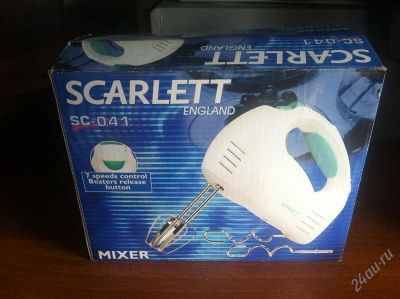 Лот: 2734678. Фото: 1. Миксер Scarlett SC-041. Кухонная