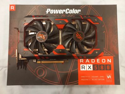 Лот: 25010796. Фото: 1. Видеокарта rx580 8gb Powercolor... Видеокарты