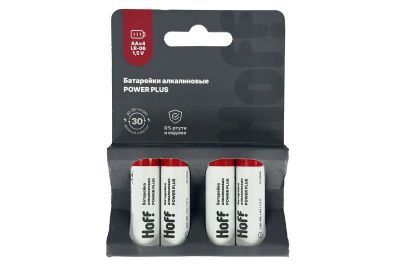 Лот: 23613583. Фото: 1. Батарейки алкалиновые HOFF POWER... Батарейки, аккумуляторы, элементы питания