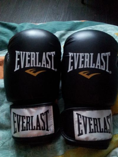 Лот: 4885489. Фото: 1. Боксерские перчатки Everlast. Одежда для боевых искусств