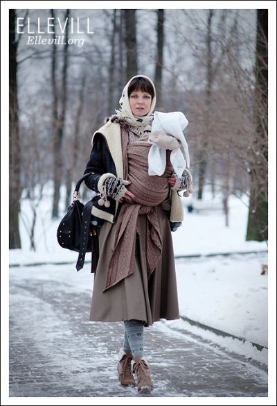 Лот: 3143290. Фото: 1. Слинг-шарф, зара шоко от Эллевилль... Слинги, эрго рюкзаки, переноски
