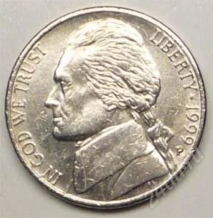 Лот: 1568836. Фото: 1. США. 5 цент 1999г. Америка