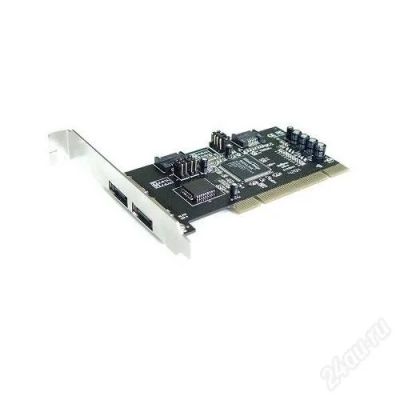 Лот: 105902. Фото: 1. PCI -> SATA контроллер ST Lab... Платы расширения, контроллеры, доп. порты
