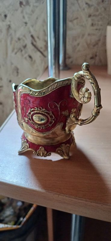 Лот: 25632754. Фото: 1. Подстаканник дореволюционный латунь. Предметы интерьера и быта