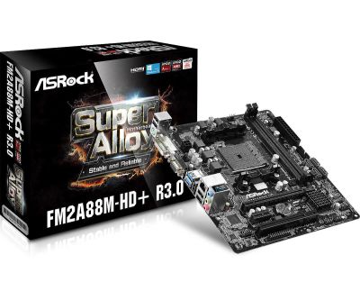 Лот: 9198727. Фото: 1. Материнская плата MB Asrock FM2A88M-HD... Материнские платы