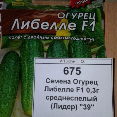 Лот: 9122689. Фото: 1. Семена / овощи / Огурец / Либелле... Овощи