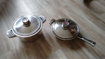 Лот: 9810586. Фото: 1. Кастрюля и сковородка. Кастрюли