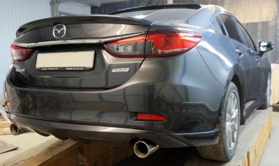Лот: 15714261. Фото: 1. Mazda 6 Накладка на задний бампер. Детали тюнинга