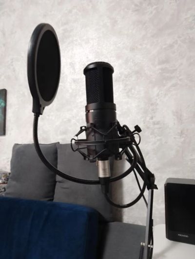 Лот: 19453306. Фото: 1. Студийный микрофон akg p120 черный... Микрофоны
