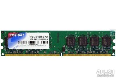 Лот: 10448834. Фото: 1. Patriot DDR2 1024Mb PC2 5300 CL5. Оперативная память