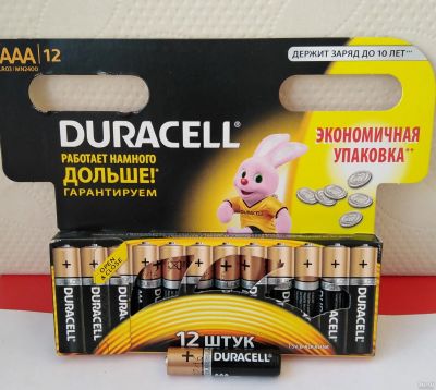 Лот: 10433152. Фото: 1. Элемент питания батарейка Duracell... Батарейки, аккумуляторы, элементы питания