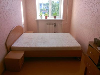 Лот: 8075698. Фото: 1. Кровать двуспальная с матрасем... Кровати