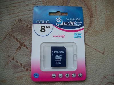 Лот: 3146367. Фото: 1. Карта памяти SDHC 8Gb 10класс. Другое (аксессуары, расходные материалы)