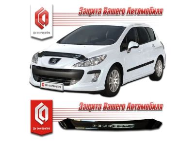 Лот: 4831402. Фото: 1. Дефлектор капота (чёрный) Peugeot... Детали тюнинга