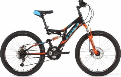 Лот: 15838704. Фото: 1. Велосипед 24" Stinger 24", highlander... Красноярск