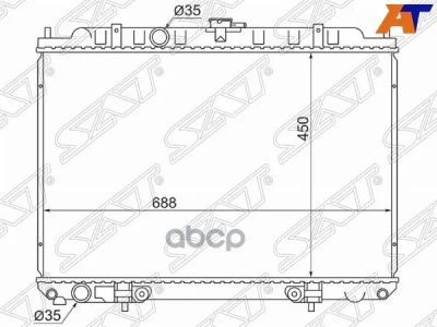 Лот: 21838308. Фото: 1. Радиатор Nissan Serena 99-05... Другое (автозапчасти)