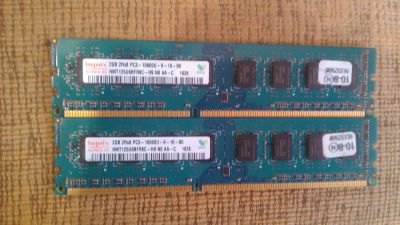 Лот: 6435670. Фото: 1. Память DDR3 hynix 2GBx 2шт1333. Оперативная память