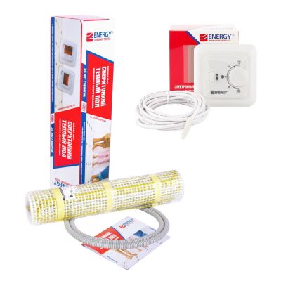 Лот: 24548048. Фото: 1. Теплый пол ENERGY Group Mat 1... Тёплый пол