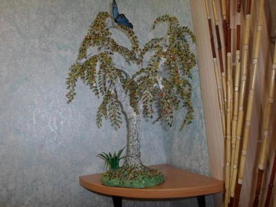 Лот: 9295315. Фото: 1. берёза. Бисероплетение