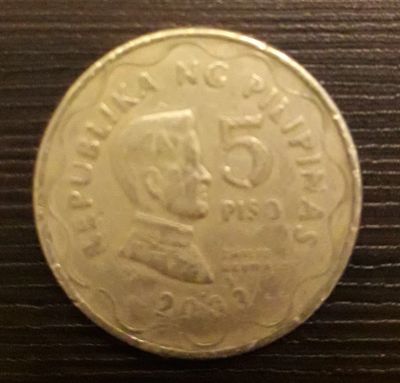 Лот: 13057729. Фото: 1. 5 piso 2003, Филиппины. Азия