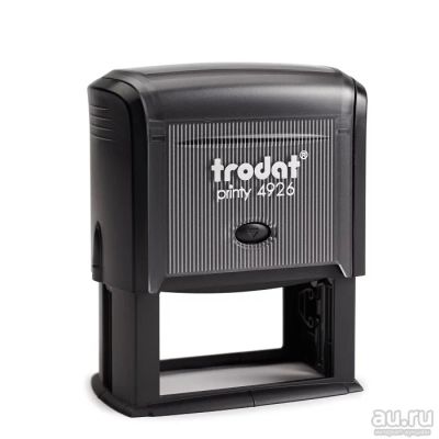 Лот: 14020347. Фото: 1. Trodat 4926 (75х38 мм) цвет черный... Печати, штампы, оснастки