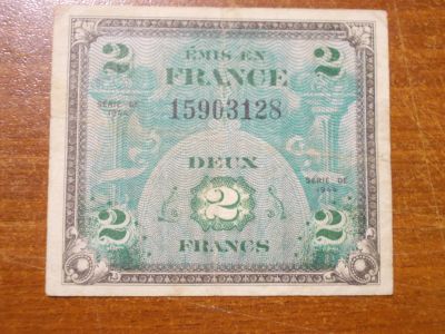 Лот: 16862591. Фото: 1. 2 франка 1944 года. Франция под... Россия, СССР, страны СНГ