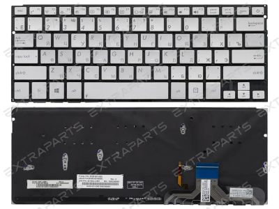 Лот: 15962267. Фото: 1. Клавиатура ASUS UX301LA серебро. Клавиатуры для ноутбуков