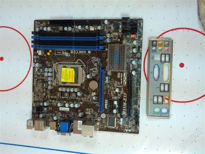 Лот: 2847703. Фото: 1. Материнская плата MSI H55M-E33... Материнские платы