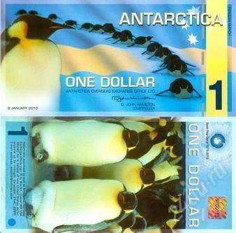 Лот: 1097092. Фото: 1. Антарктика 1 доллар 2010 года... Другое (банкноты)