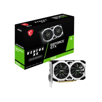 Лот: 24946610. Фото: 1. Видеокарта GeForce GTX1650 MSI... Видеокарты