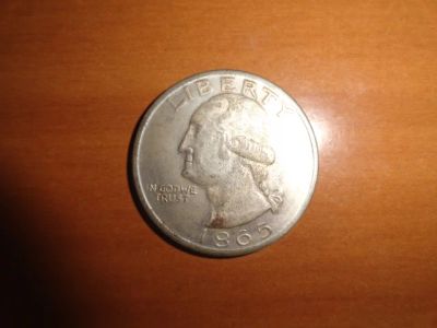 Лот: 12277596. Фото: 1. Монета США, торговый доллар 1865... Америка