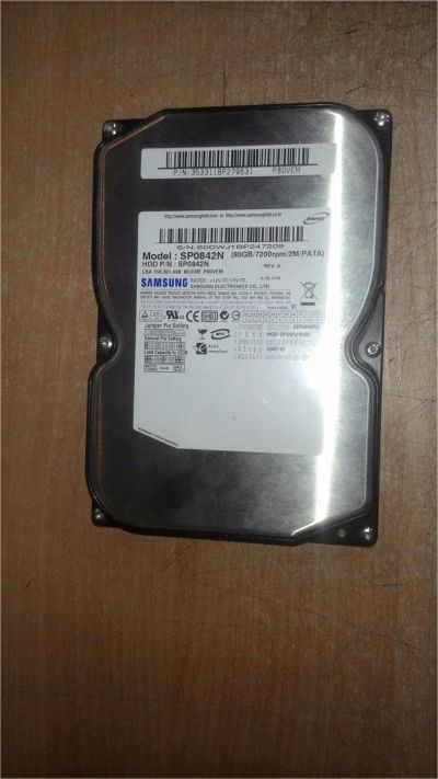 Лот: 7848152. Фото: 1. Samsung 80gb. Жёсткие диски (HDD)