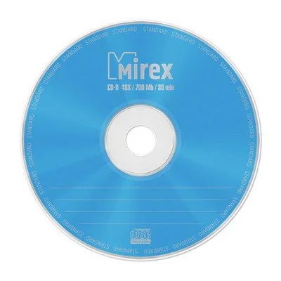 Лот: 13216726. Фото: 1. Диск CD-R Mirex 700 Mb, скорость... CD, DVD, BluRay