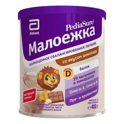 Лот: 23989774. Фото: 1. ПедиаШур малоежка шоколад 400г. Другое (красота и здоровье)