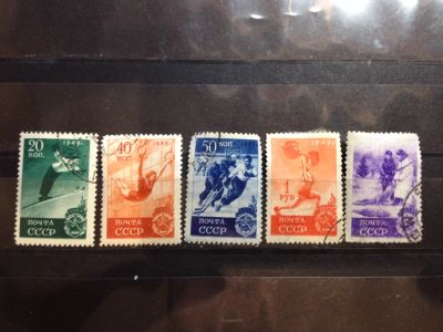 Лот: 5271178. Фото: 1. 1949 Спорт (1372-1376). Марки