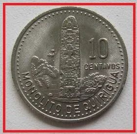 Лот: 14064450. Фото: 1. Гватемала 10 сентаво 1991 aUNC... Америка