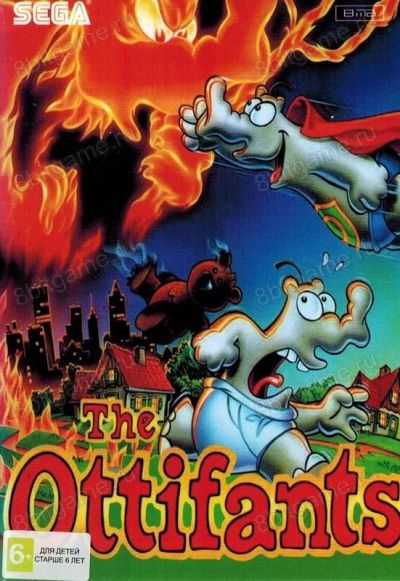 Лот: 13344471. Фото: 1. OTTIFANTS Картридж Sega + Обмен... Игры для консолей