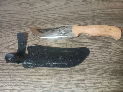 Лот: 25899280. Фото: 1. Рабочий Кизлярский нож Орел. Ножи, топоры