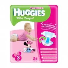 Лот: 4273867. Фото: 1. Подгузники Huggies Ultra Comfort... Детская гигиена