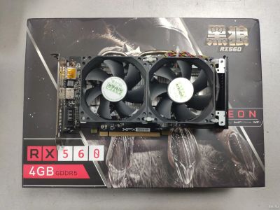 Лот: 17270697. Фото: 1. Radeon RX 560 (XFX 560 4G D5 1295M... Видеокарты