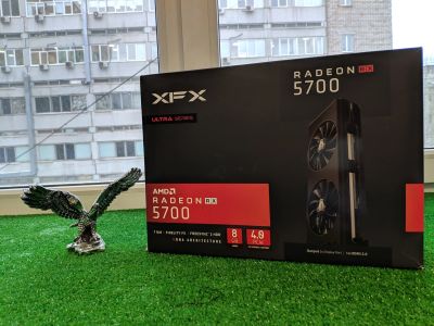 Лот: 15492579. Фото: 1. Новая видеокарта XFX RX 5700 DD... Видеокарты