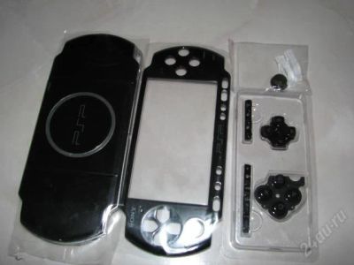 Лот: 785987. Фото: 1. Корпус черный для Sony PSP 1000... Запчасти для игровых приставок, консолей