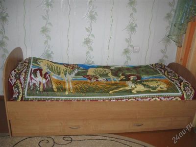 Лот: 2289000. Фото: 1. кровать с матрасом и ящиком. Кровати